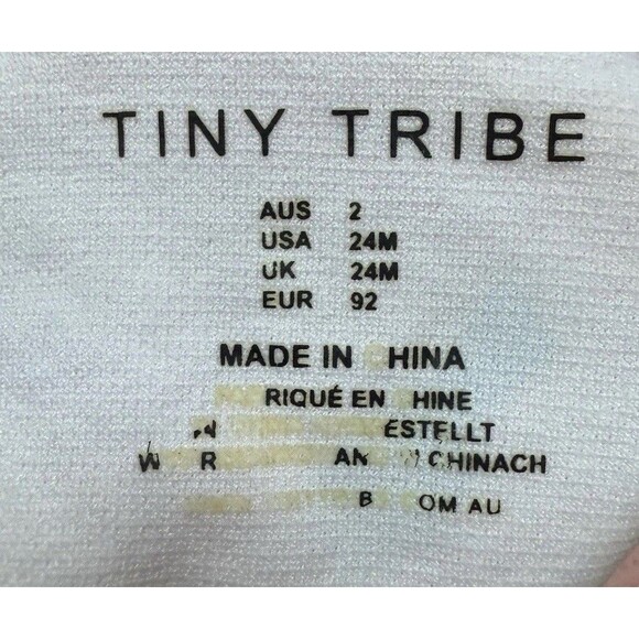 Tiny Tribe Sz 24m 2T 92cm Pink Terrazzo 2 Piece Rashguard Swim Suit Set - Picture 3 of 3